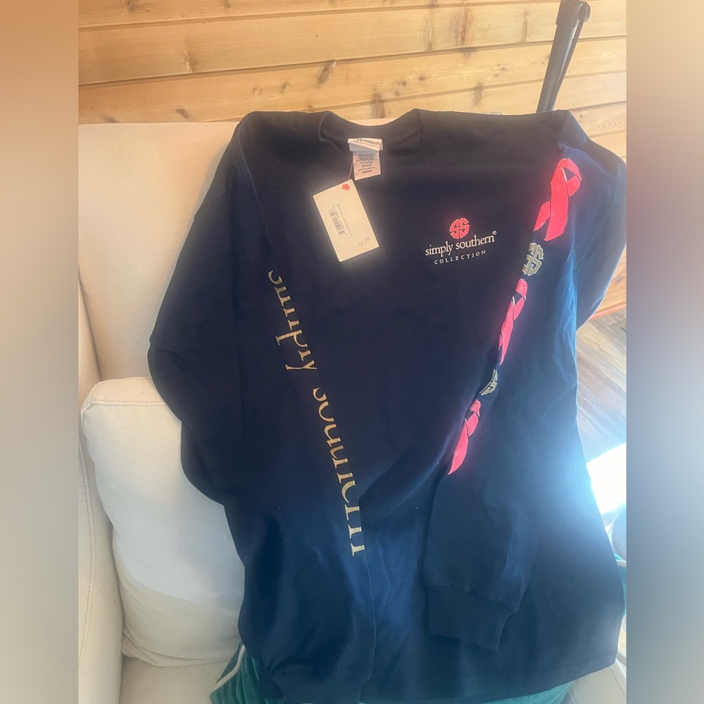 Simply Southern long sleeve T-shirt (navy)